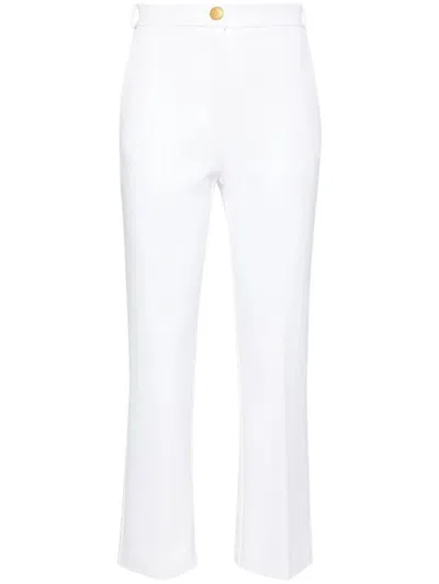 Elisabetta Franchi Flared Pants In White