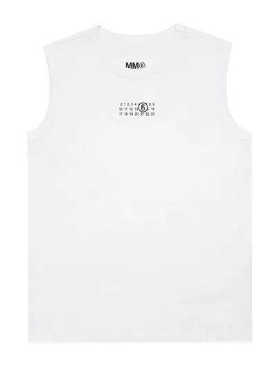 Mm6 Maison Margiela Tank Top In White