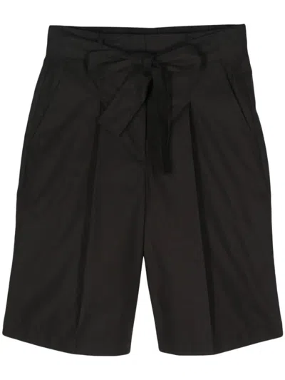 Seventy Tied Tailored Shorts In Black