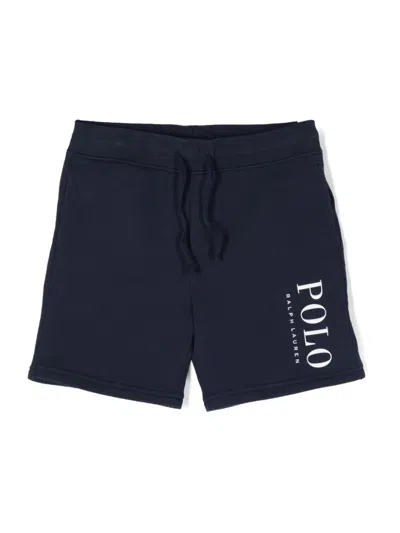 Polo Ralph Lauren Cotton Blend Logo Short Pants In Blue
