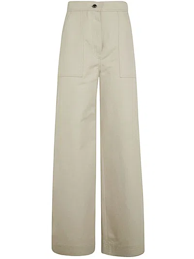 Max Mara Oboli Wide Leg Trouser Clothing In White