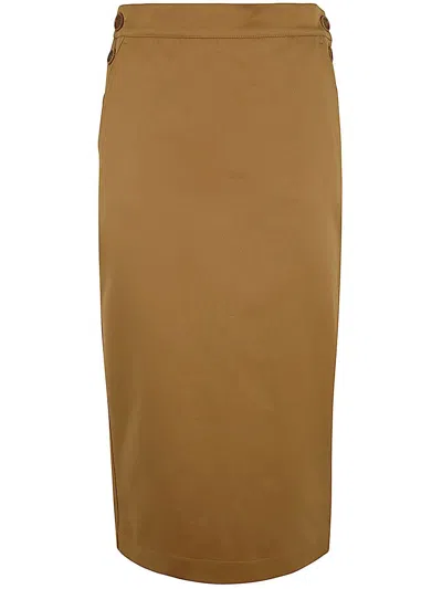 Max Mara Cresta Skirt In Brown