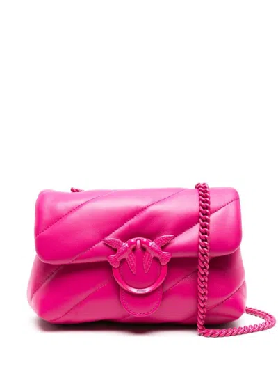 Pinko Love Puff Mini Bag In Pink & Purple