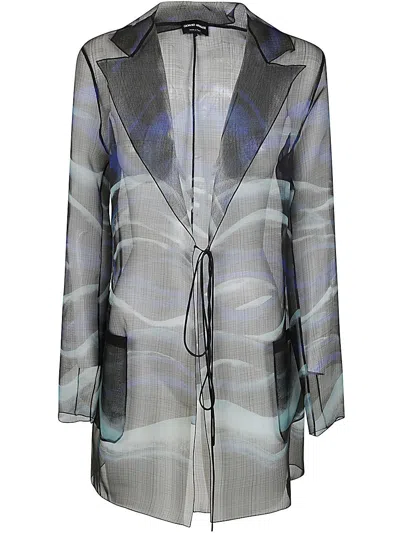 Giorgio Armani Printed Jacket Clothing In Multicolour