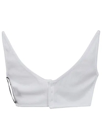 Y/project Invisible Strap Bralette In White