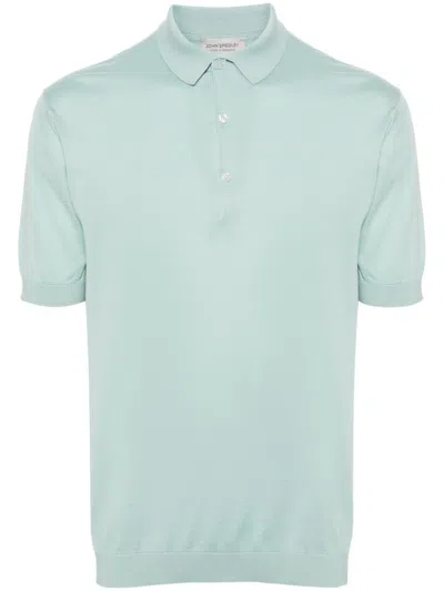 John Smedley Adrian Cotton Polo Shirt In Green