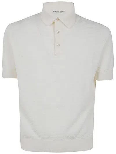 Filippo De Laurentiis Short Sleeves Three Buttons Polo Shirt Clothing In White