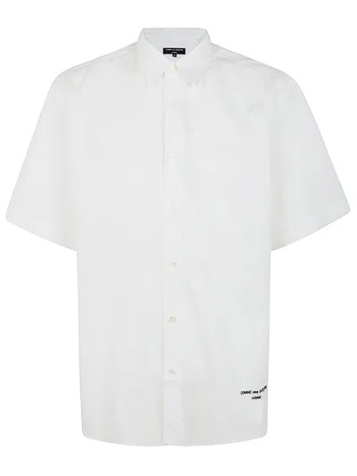 Comme Des Garçons Homme Deux Comme Des Garçons Homme Iconic Cotton Shirt With Logo Clothing In White