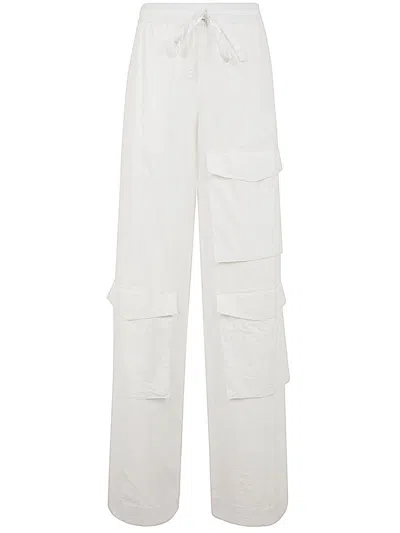 Essentiel Antwerp Fopy Cargo Pocket Pants In White
