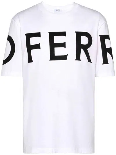 Ferragamo 122303 Man White T-shirt And Polo