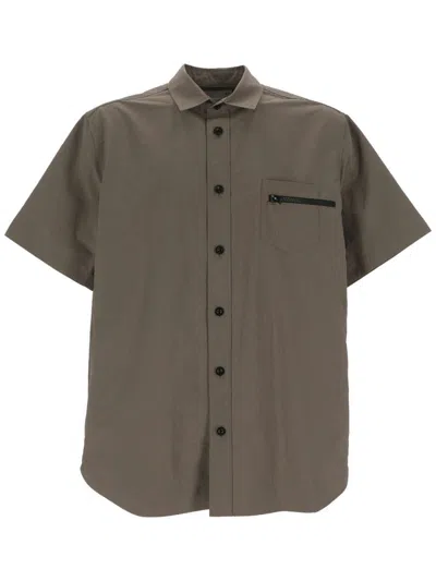 Sacai 24-03358m Beige Shirt For Man