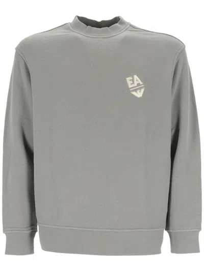 Emporio Armani 3d1mec Grey Sweater For Man
