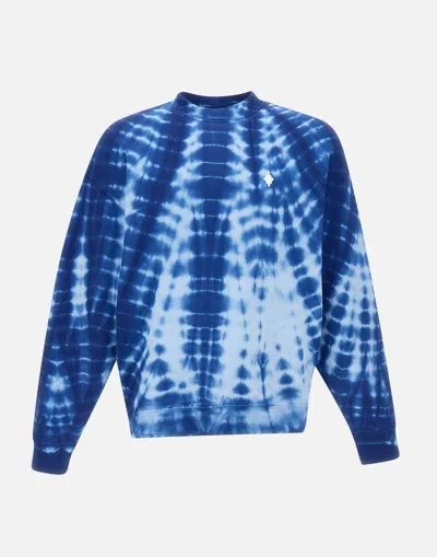 Marcelo Burlon County Of Milan Crewneck Long-sleeved Sweatshirt In Blue