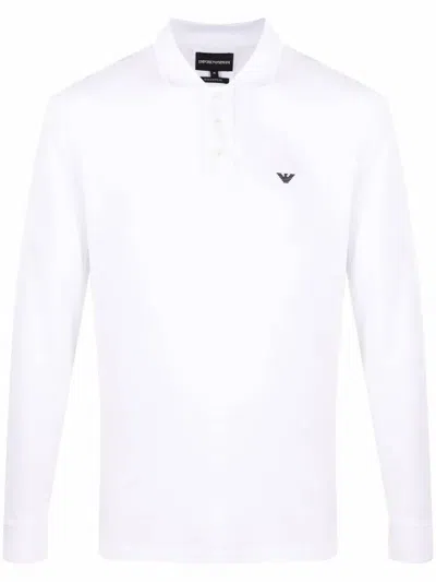 Emporio Armani Armani 8n1fq0 Man T-shirt And Polo In White