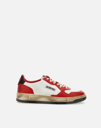 Autry Sneakers In White-red