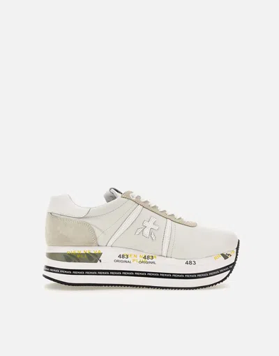 Premiata Beth 5603 White Leather Sneakers
