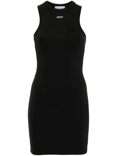 Off-white Black Dress Owdb463c99jer001 Woman