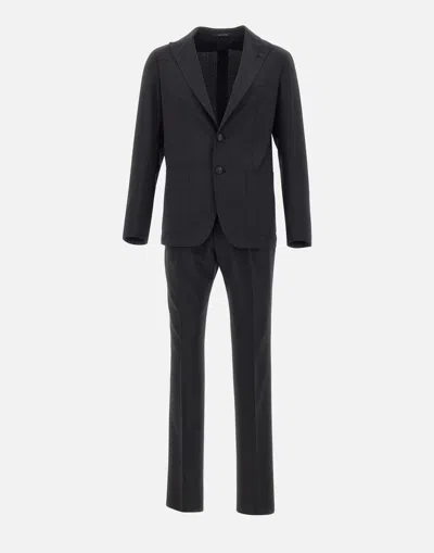 Tagliatore Fresh Wool Two-piece Suit In Black