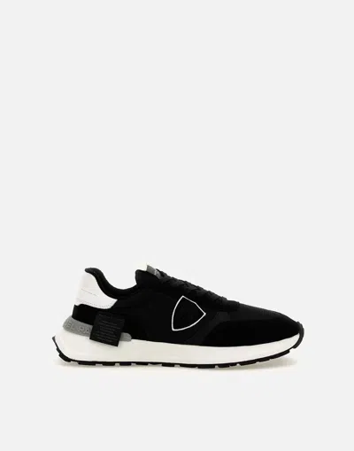 Philippe Model Black Leather Antibes Low Sneakers