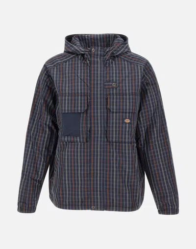 Dickies Blue Cotton Blend Jacket With Mesh Lining