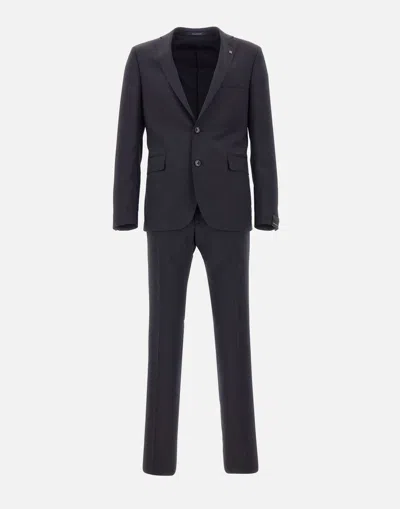 Tagliatore Cool Super 130s Wool Two-piece Suit In Blue