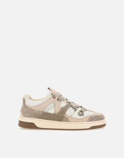 Represent Bully Taupe Retro Style Sneakers In Beige
