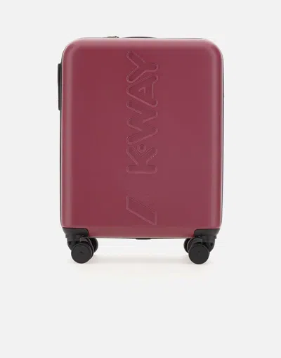 K-way Cabin K-air Small Burgundy Trolley Suitcase In Bordeaux