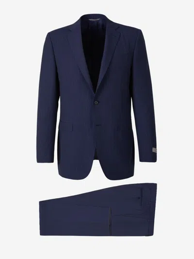 Canali Wool Suit In Blue