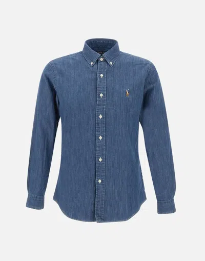 Polo Ralph Lauren Core Replen Blue Cotton Denim Shirt