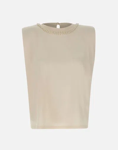 Golden Goose Isabel Cotton Top In White