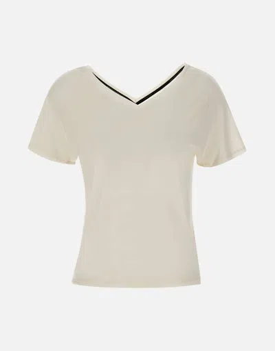 Rrd Cupro White V-neck T-shirt