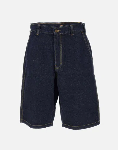 Dickies Dark Blue High Waist Denim Shorts