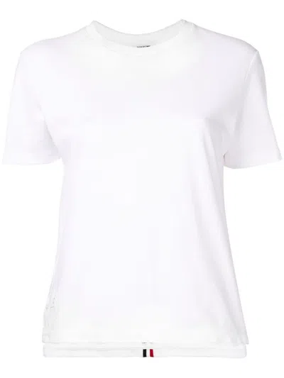 Thom Browne Fjs013a Woman White T-shirt And Polo