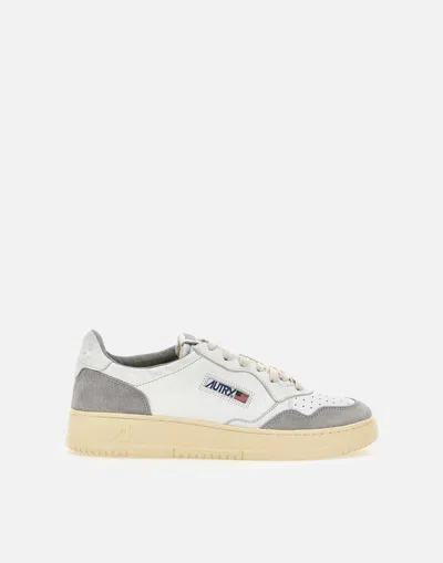 Autry Aulmgs25 Leather Sneakers In White-grey