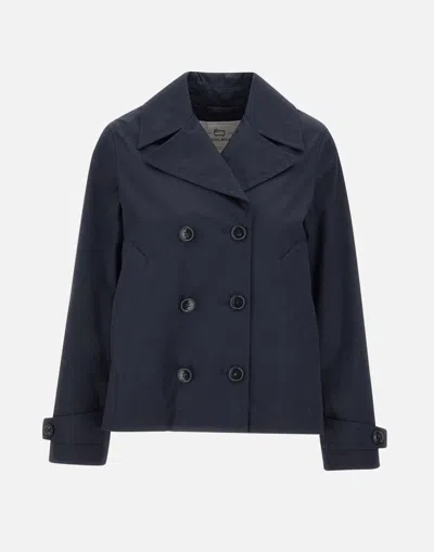 Woolrich Havice Classic Twill Cotton Jacket - Navy Blue