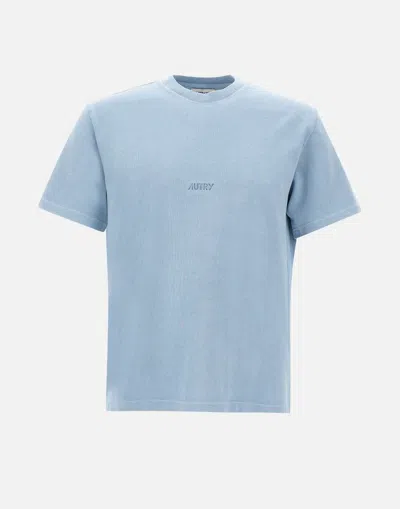 Autry Main Man Apparel Cotton T-shirt - Light Blue