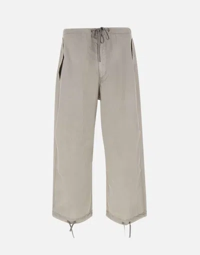 Autry Main Man Cotton Trousers In Grey