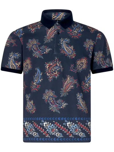 Etro Man Blue T-shirt And Polo Mrmd0004