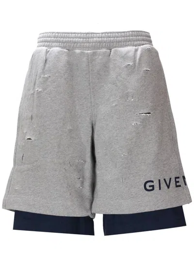 Givenchy Shorts In Grey/blue