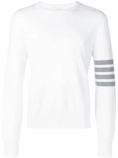 Thom Browne Man White Sweater - Mka202a