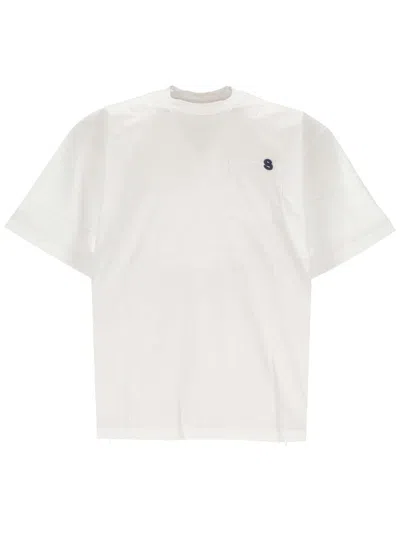 Sacai Man White T-shirt And Polo Scm-087