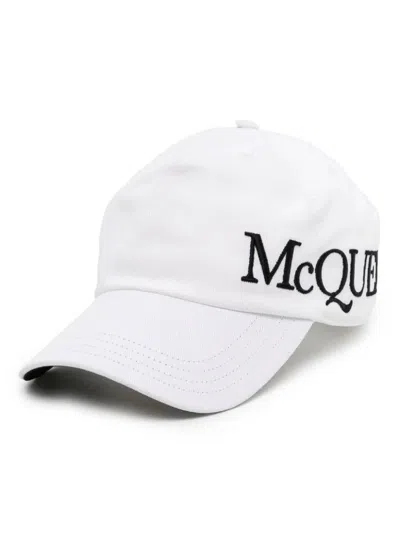 Alexander Mcqueen Man Whiteblack Hat - 632896