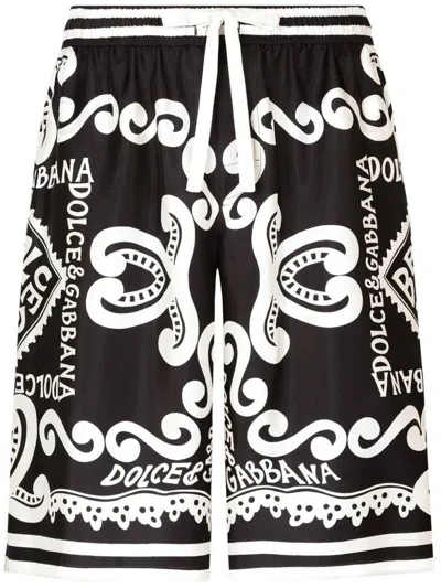 Dolce & Gabbana Trousers Shorts In Dg Marina F. Blu