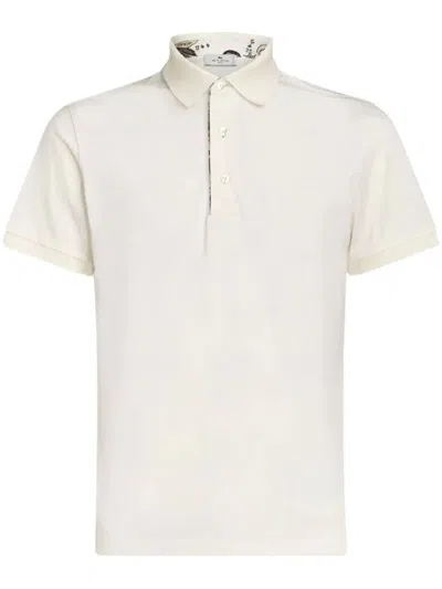 Etro Mrmd0005 Man White T-shirt And Polo