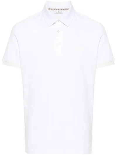 Etro Mrmd0006 Man White T-shirt And Polo