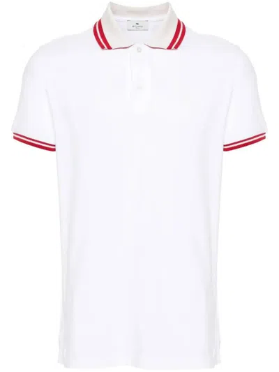 Etro Mrmd0007 Man White T-shirt And Polo