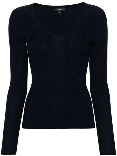 Theory N1216712 Woman Sweater In Black