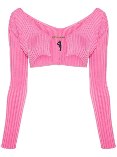 Jacquemus Sweaters In Neon Pink