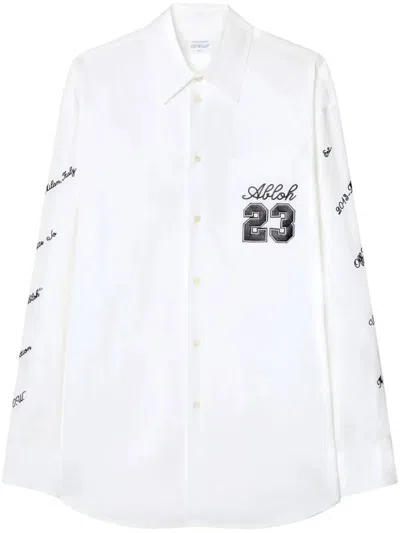 Off-white Omge004s24fab002 White Man Shirt