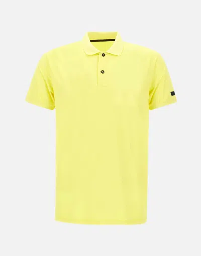 Rrd Oxford Stretch Cotton T-shirt In Yellow